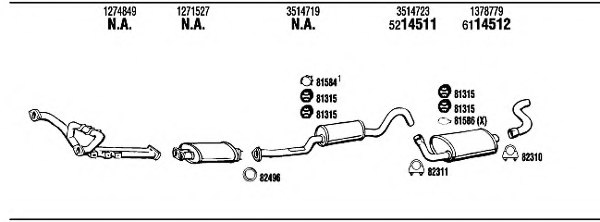 FONOS VO94017 Exhaust System